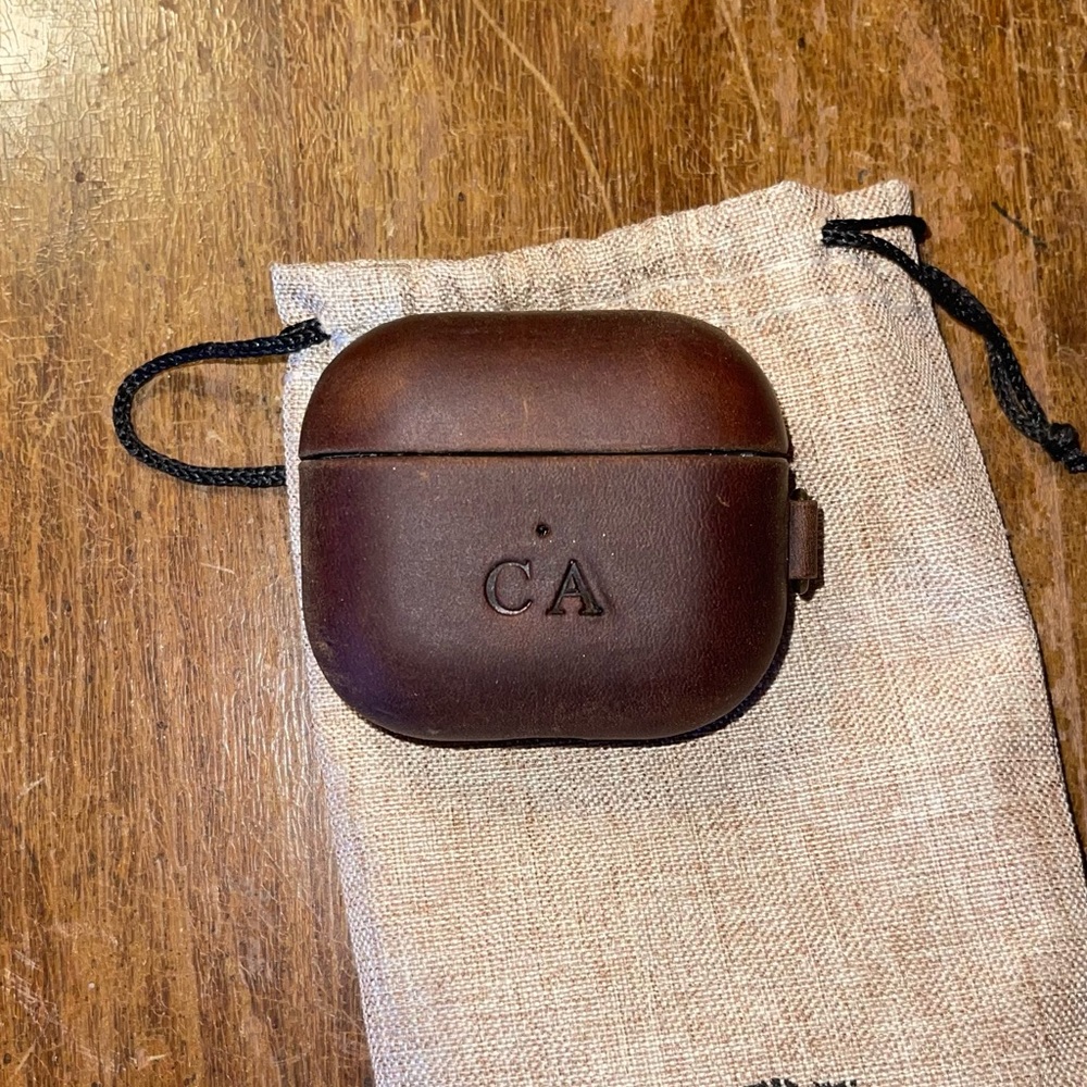 Brown Leather AirPods Case